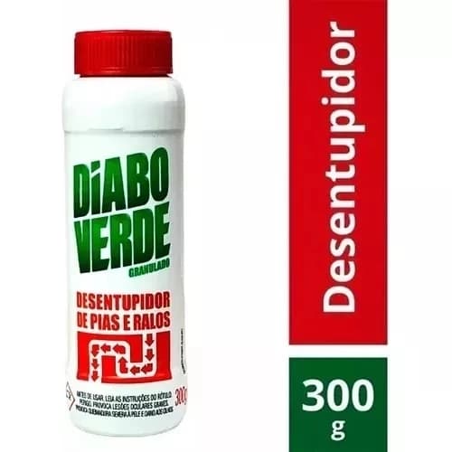 Diabo Verde Desentupidor Pias Ralos Vasos 300g Granulado