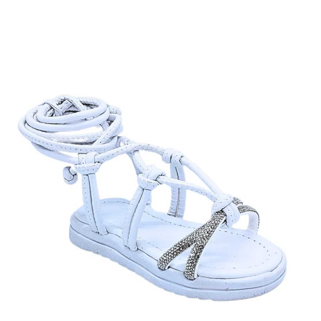 Sandália Infantil Feminina Menina Gladiadora Strass Brilho 006/PEQ