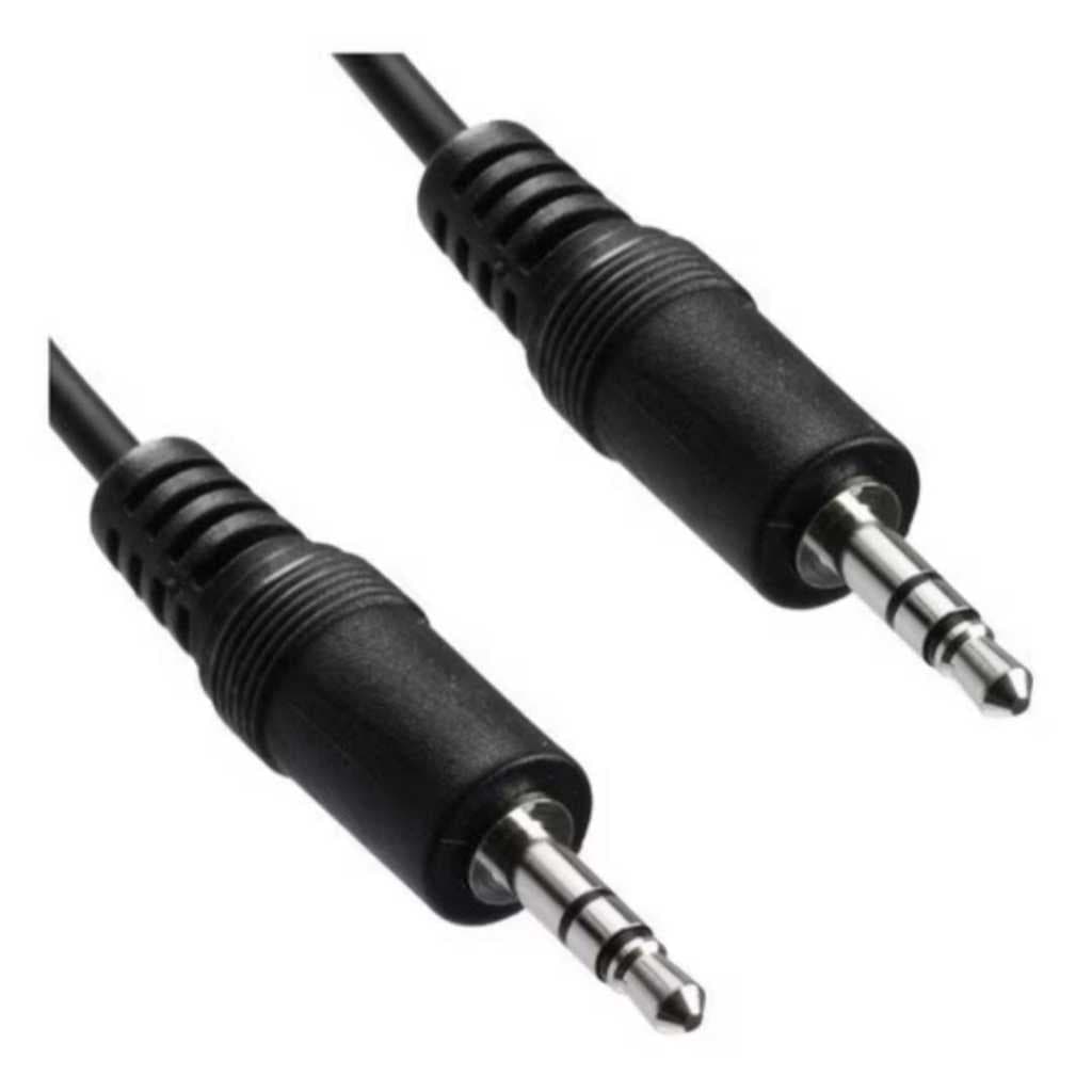 Cabo P2 Estereo + P2 Estereo Injetado 1,5M Stereo Som Automotivo Audio Auxiliar