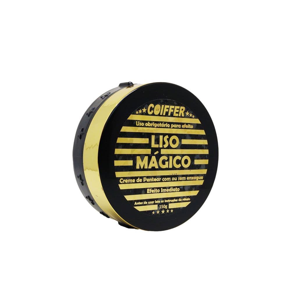 Creme de Pentear Liso Mágico Coiffer 150g Efeito Imediato| Controle de Volume