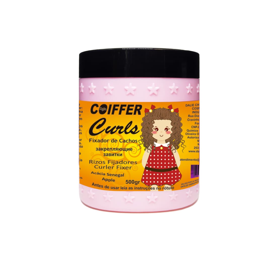 Creme Fixador de Cachos Gelatina Curls 500g Coiffer No Poo Low Poo