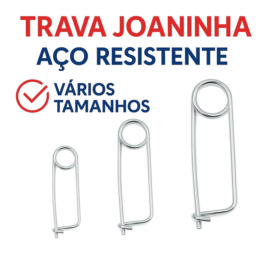 Grampo Trava Joaninha Trava Para Engate Reboque