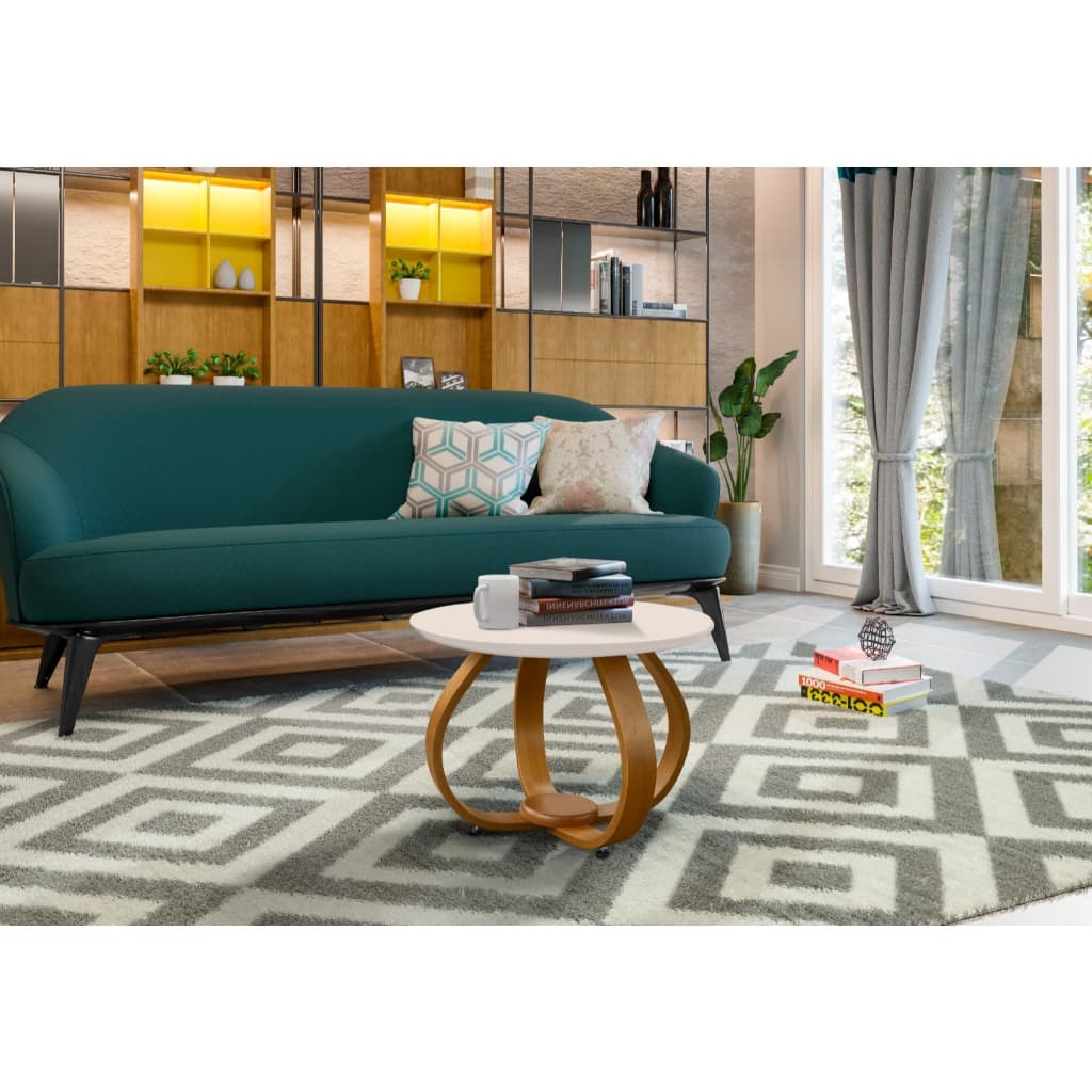 Mesa de Centro Inovare para Decoracao de Sala Com Tampo em MDF
