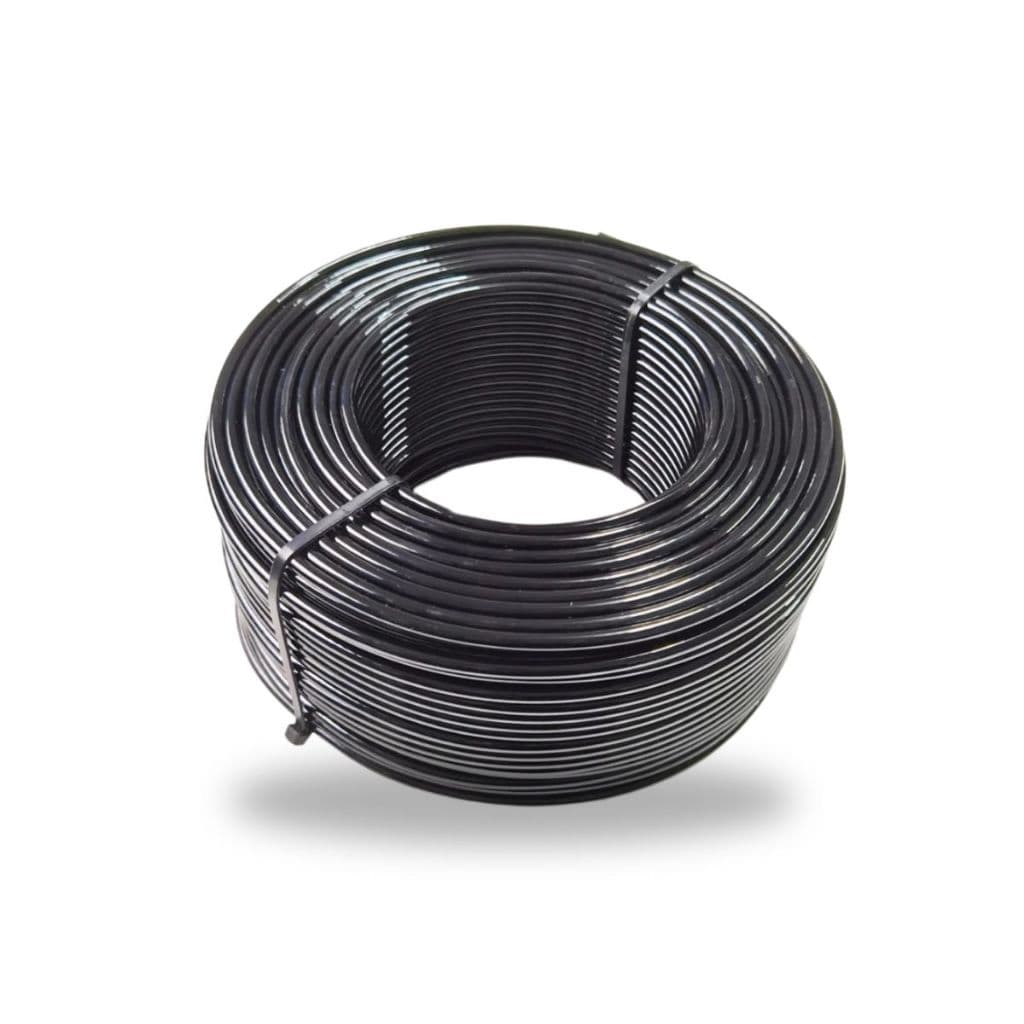 25 Metros Cabo De Aço 1/8 6x7 4,8mm Af Revestido Pvc Preto Academia Aparelho Estação Musculação