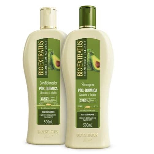 Kit Pós-Química (500mL) Shampoo e Condicionador Bio Extratus