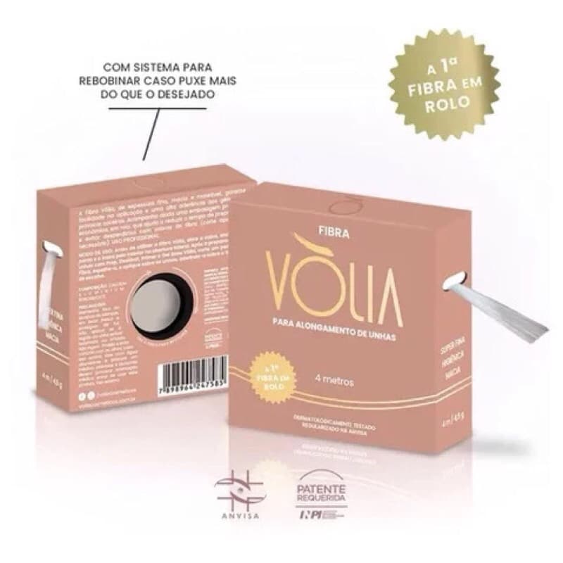Kit 2 Fibras de Vidro Alongamento de Unhas em Rolo 4m Vòlia