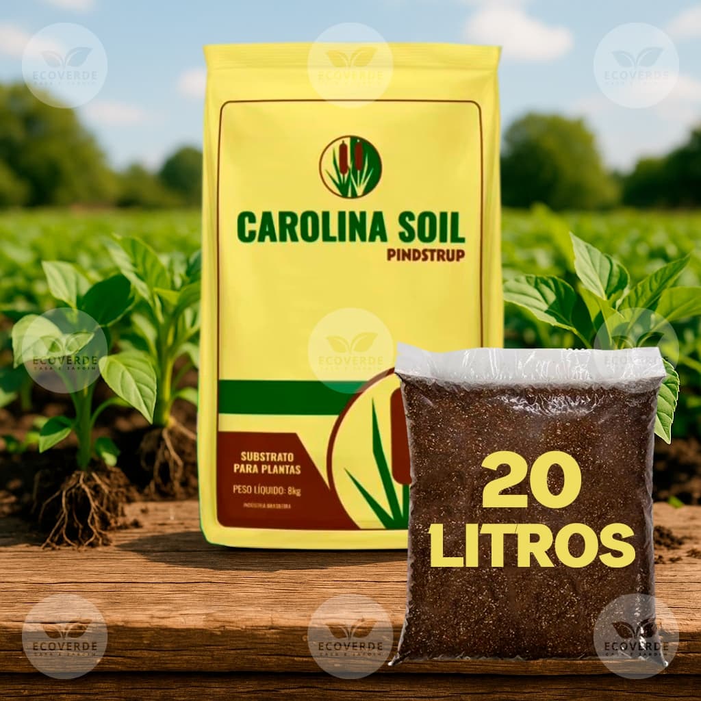 Substrato Carolina Soil Formulação Completa 35H LXXXVI  20 Litros 4 kg Plantas Hortas Mudas Plantio