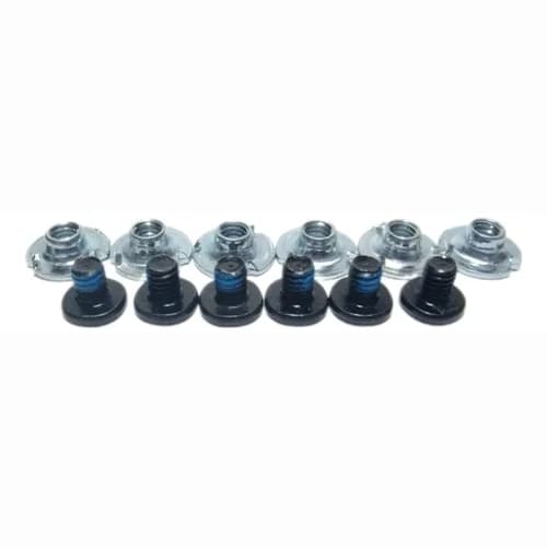 Kit de Parafusos para Patins Reposição de Fivela e Presilha | 6 Parafusos + 6 Porcas