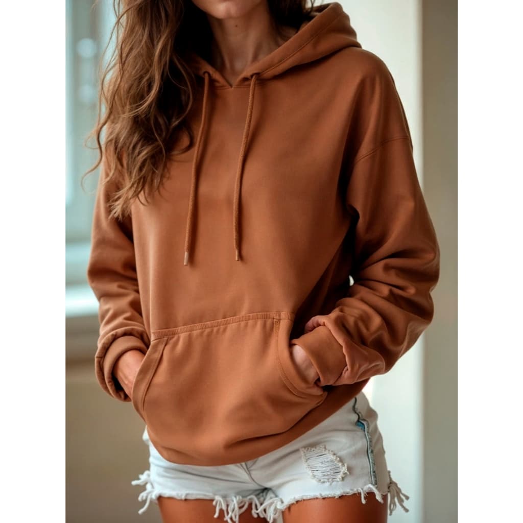 Blusa MOLETOM FEMININA De Frio  Com Capuz Varias Cores