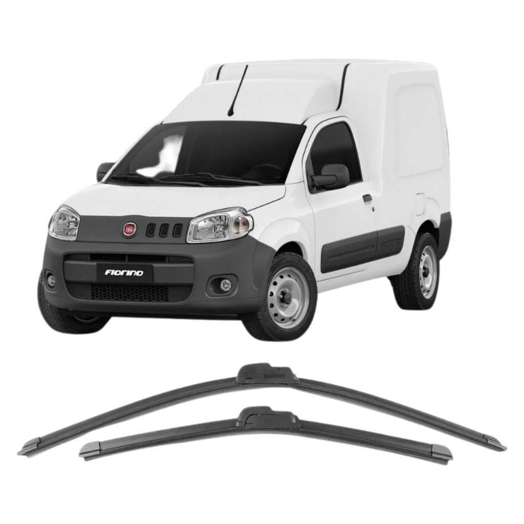 Jogo de Palhetas Limpador de Parabrisa Fiat FIORINO 2014 a 2021