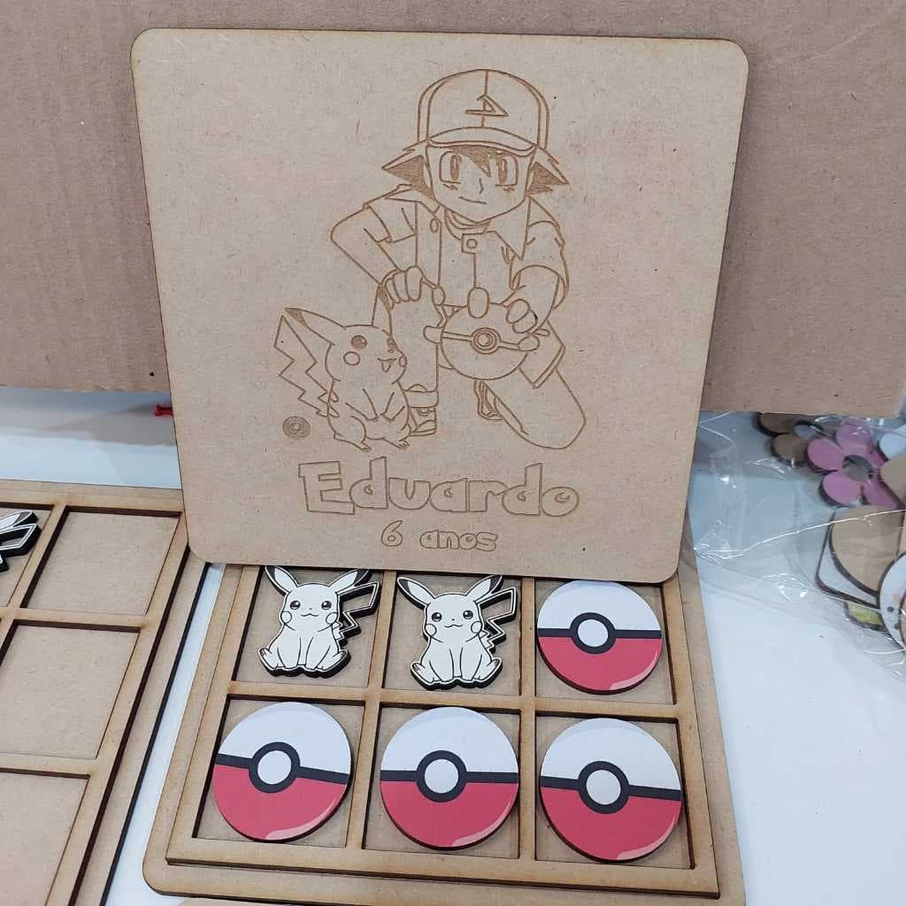 Kit 15/25/35 Jogo da Velha Personalizado com Caixinha Personalizada MDF | Lembrancinha Criativa