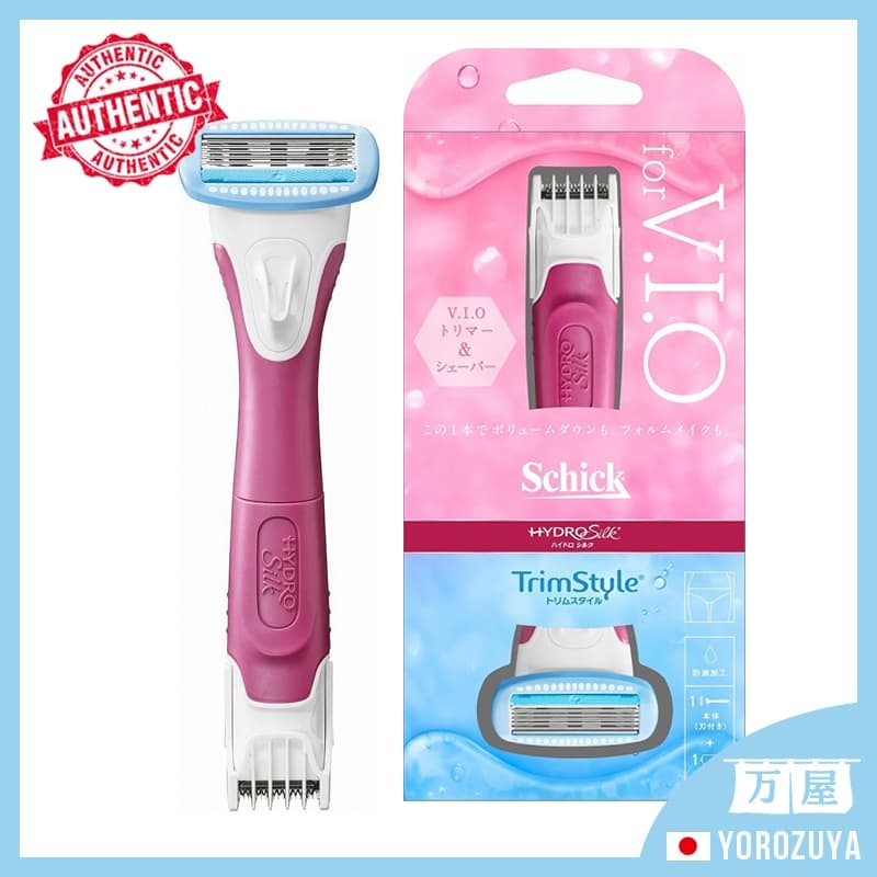 [Direto do JAPÃO] Suporte Schick Hydrosilk Trim Style (com lâminas) Barbeador Feminino VIO Japan Japão