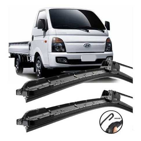 Par Palhetas Limpador Para-brisa Hyundai HR 2005 a 2021 Compatível / Alta Durabilidade
