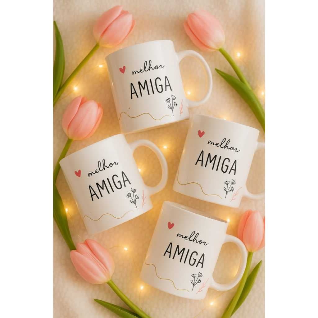 Caneca Personalizada para Amiga Especial – Com Nome e Frase Exclusiva