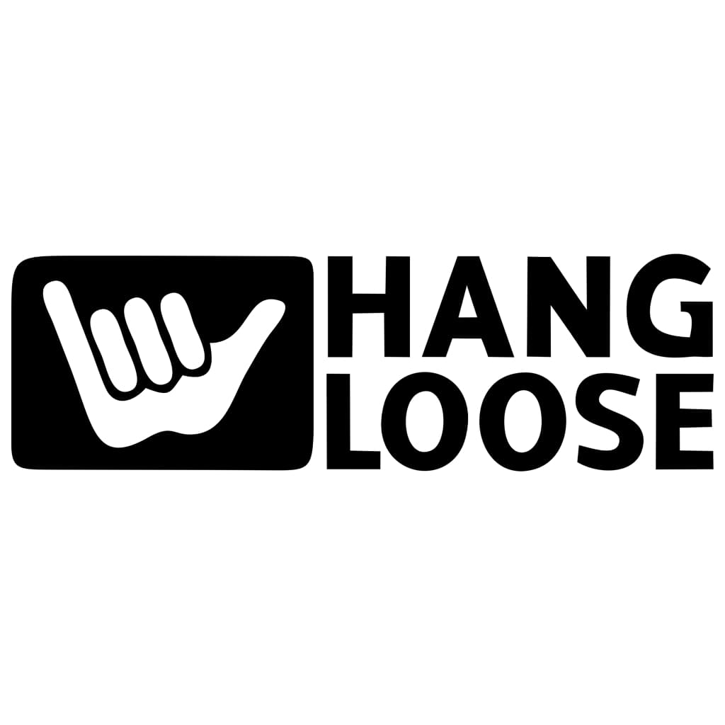 Adesivo Hang Loose Vinil 16cm X 5 cm