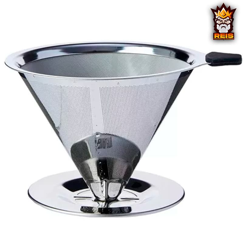 Café Filtro Coador Inox 104 Extra Grande Reutilizável - Produto Disponivel - Pronta Entrega