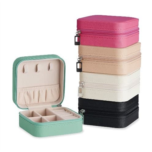 Porta Joia De Bolsa Para Viagem Portátil/ caixa de armazenamento/bolsa/anel/colar