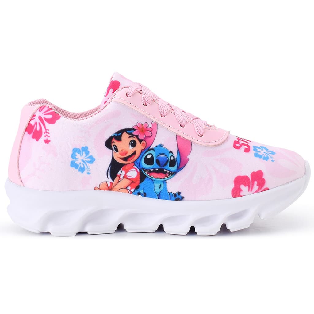 Tênis Infantil Stitch Menina Casual Super Leve e Confortável Henry Kids