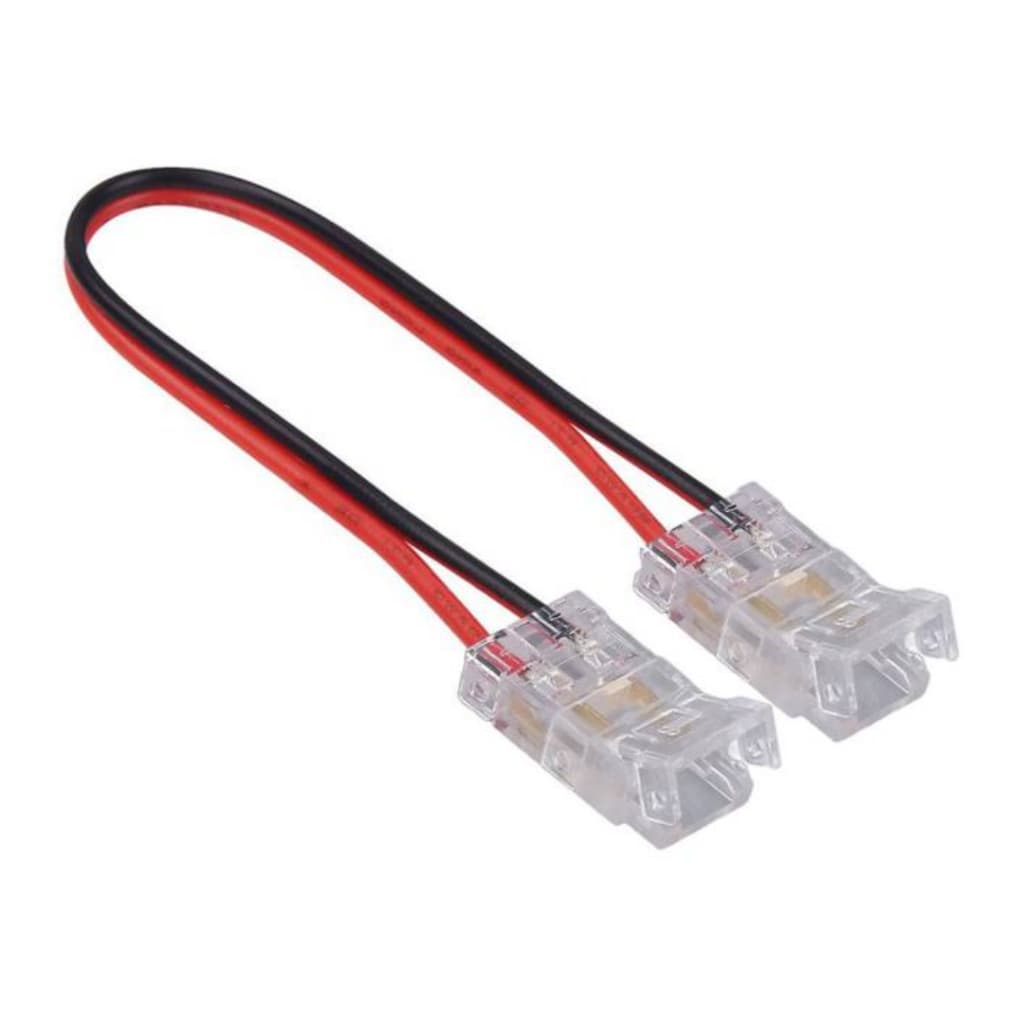 Emenda Para Fita LED 2835 ou 3528 Cor Única 2 Vias 12V-24V ou 110V-220V Com Extensor Flexível