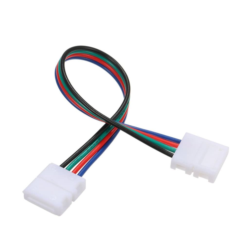 Emenda 4 Vias Para Fita LED 5050 RGB Colorida Com Extensor Flexível Conector 10mm