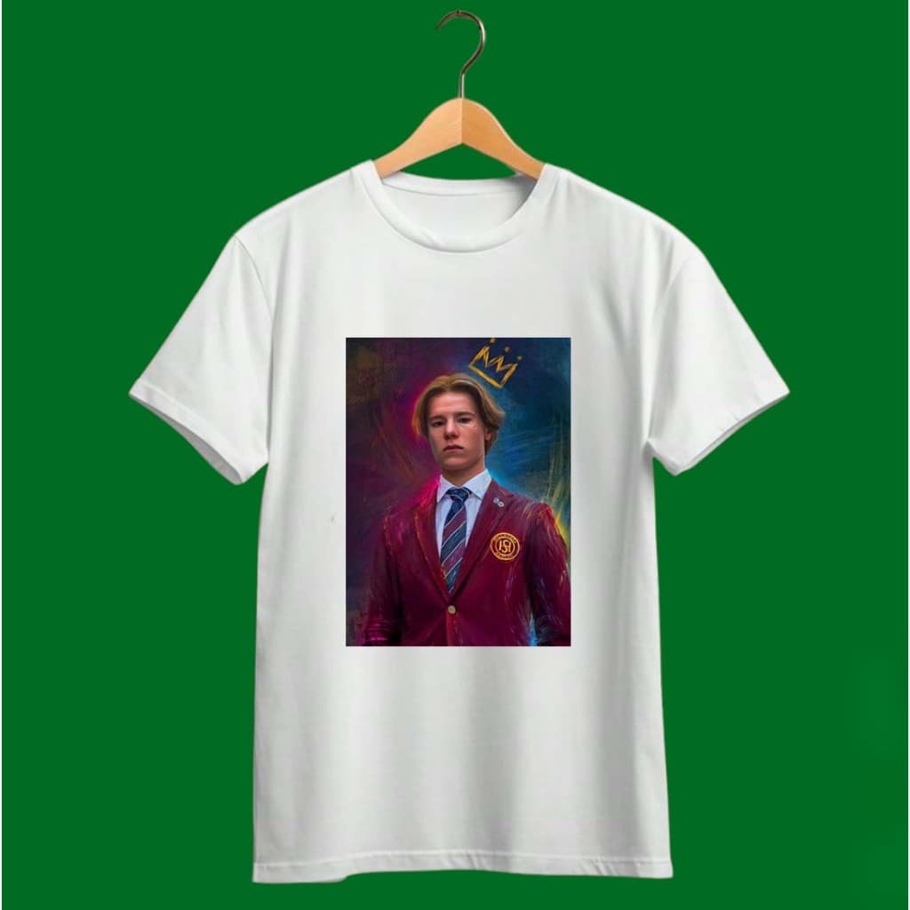 Camiseta  personalizada estamWilhelm |  Simon | Moda Geekpa  100% poliéster  unissex  da série trama de "Young Royals"