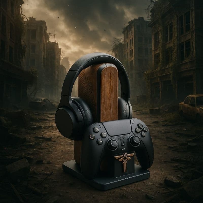 Suporte Controle E Headset para 1 e 2 controles The Last Of Us Xbox, Playstation 5, Switch PRO