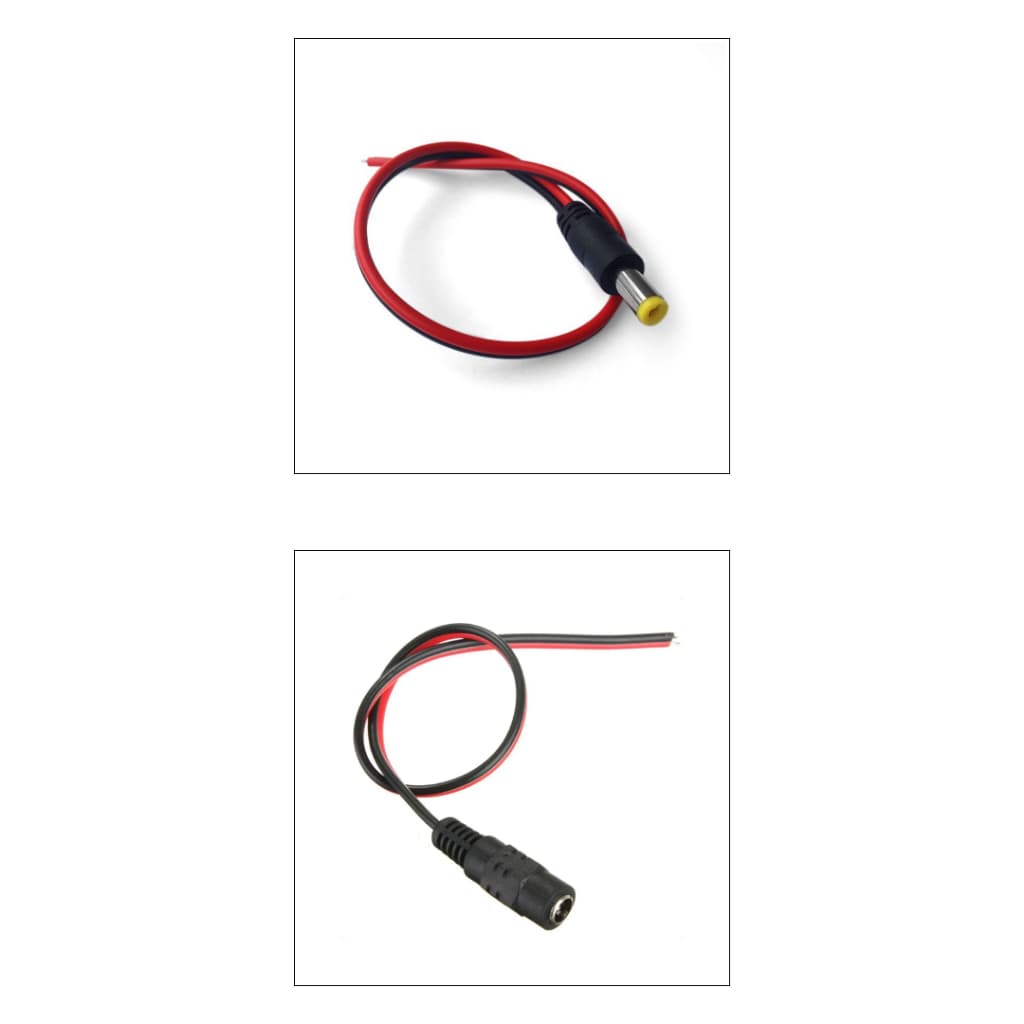 10 Und Conector P4 Macho ou Fêmea Rabicho ou Borne Positivo e Negativo P/ Fita LED CFTV Alarme Som