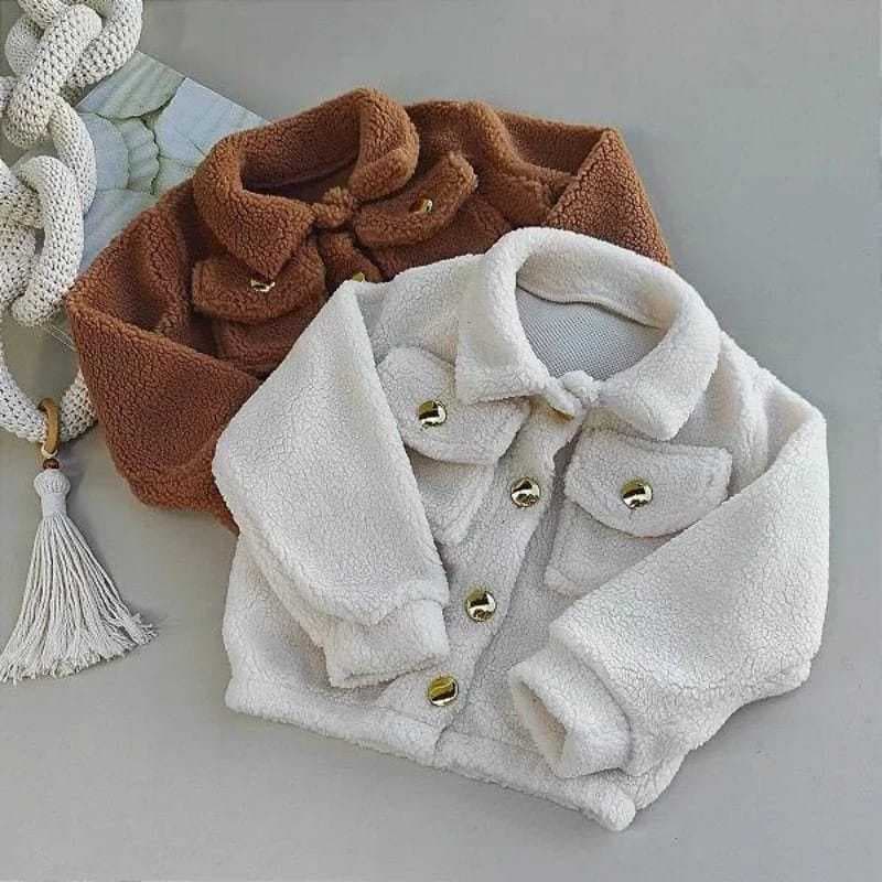 Jaqueta Infantil Menina Jaqueta Teddy Moda Inverno