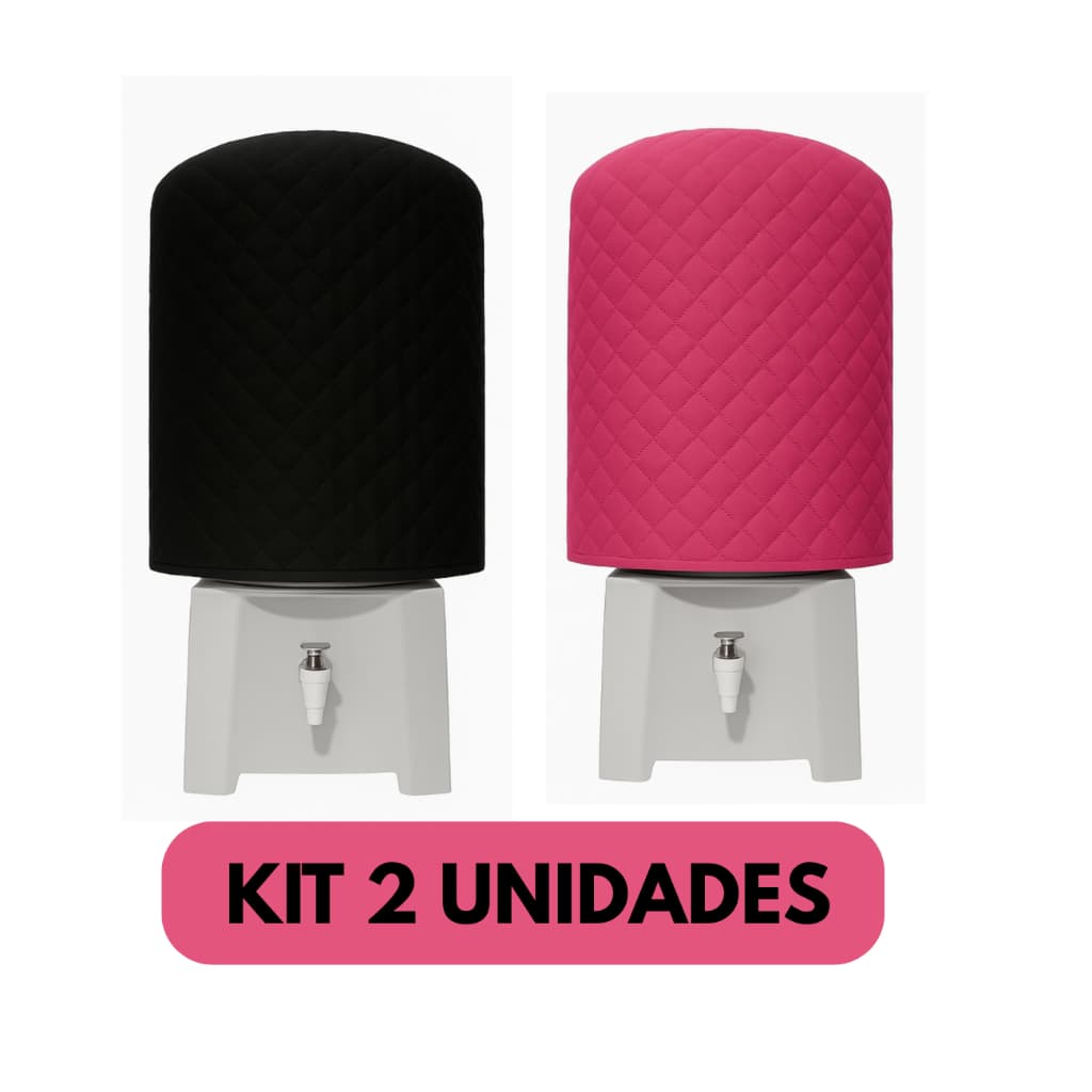 Capa de Galão de Água 20 Litros, 2 Unidades,  Matelado, Várias Cores, Micropercal 180 fios