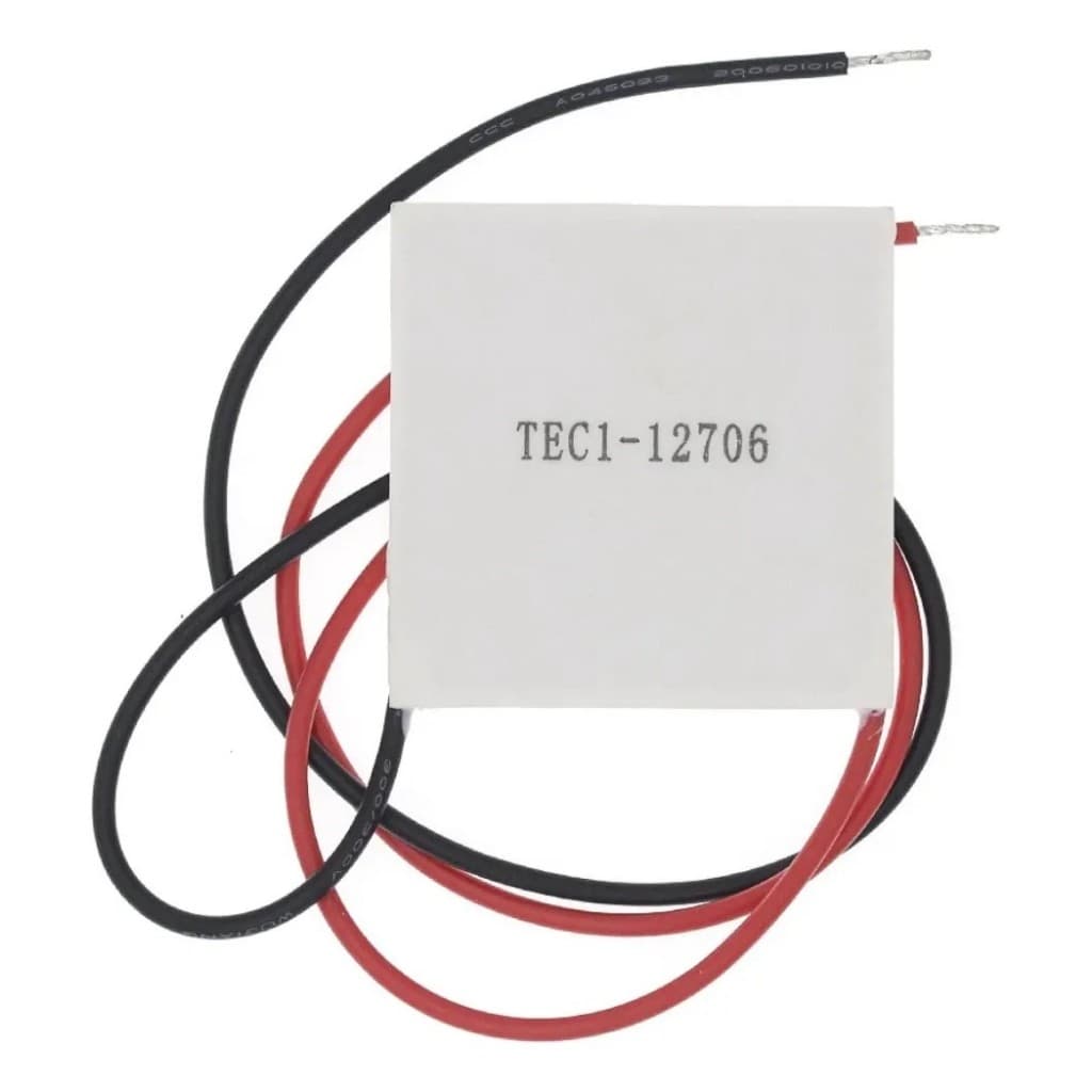 Placa Pastilha Peltier Refrigerador termoelétrico TEC1-12706 Bebedouro 40 X 40mm 12v