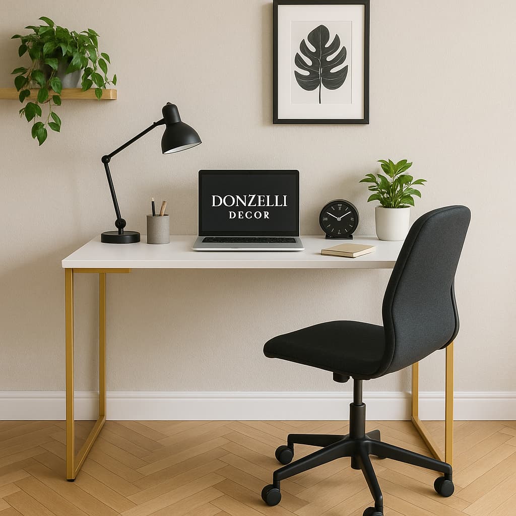 Escrivaninha Industrial Mes de Escritorio Estudo Home Office Mesa Notbook Computador Aço 100% MDF