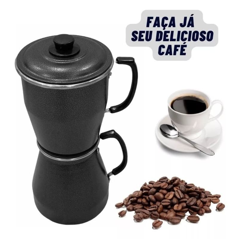 Cafeteira Italiana Economica Aluminio 1 Litro