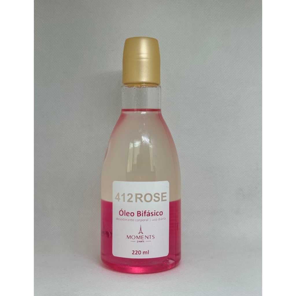 Óleo Bifásico 412 Rose – 200ml – Moments Paris