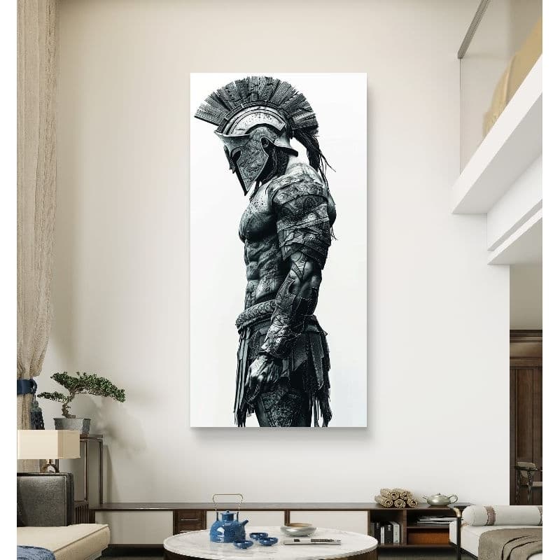 Quadro Decorativo 40X30 Sala Quarto Cozinha Escritório Soldado Espartano