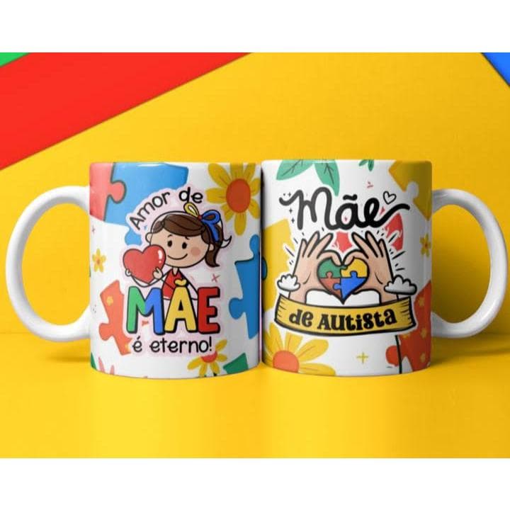Caneca Mãe de Autista/Dia das Mães/Autismo/Caneca Personalizada