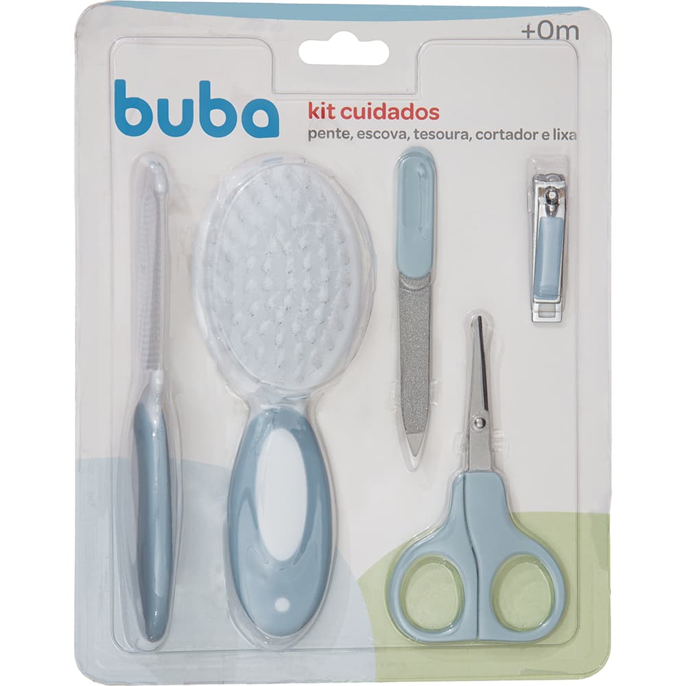 Kit Higiene Recém-Nascido Buba 5 Peças – Para Menino ou Menina | Cores Rosa e Azul