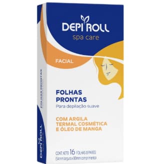 Folhas Depilatórias Faciais Depi-Roll 16 Unidades