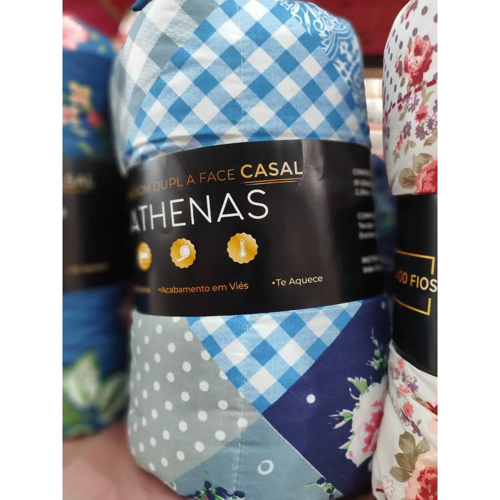 Edredom Casal Queen 01 Peça 100% Poliéster Estampado Rolinho Leve Premier(envio aleatorio)
