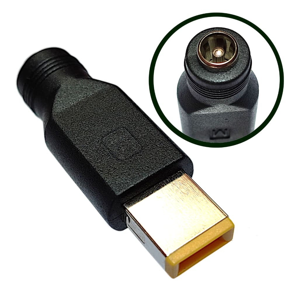 Adaptador de P4 para conector Retangular de entrada de carga de Notebook Lenovo