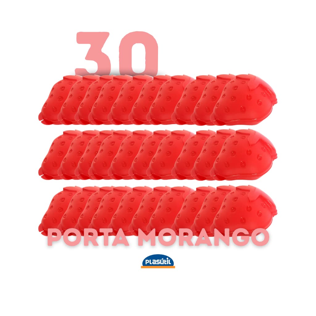 Kit com 30 porta morangos
