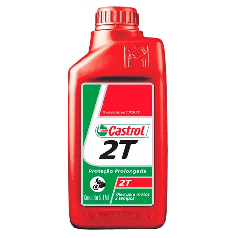 Óleo Castrol 2T 500ml Moto 2 Tempos | Lubrificante Mineral JASO FB | Alta Proteção