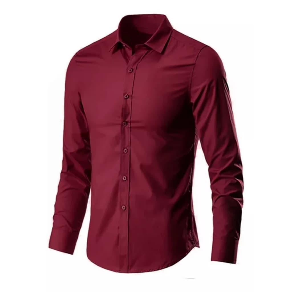 Camisa Social Manga Longa - (Sem Bolso) - Liquidação