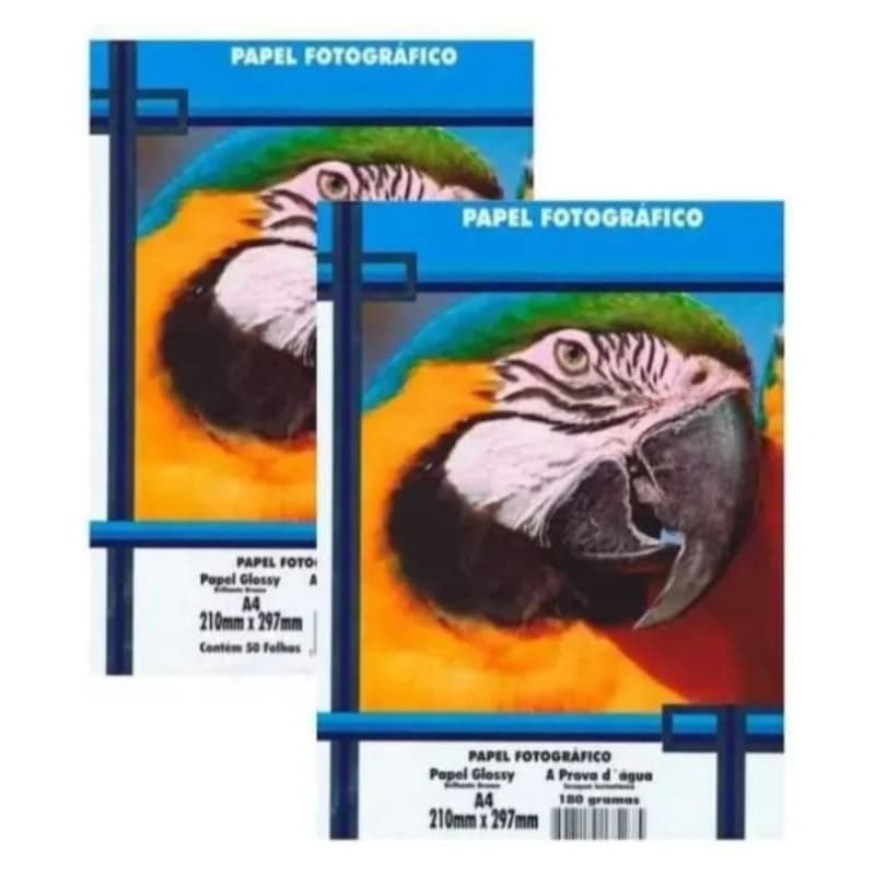 Kit 350 Folhas Papel Fotografico A4 Glossy 180g Masterprint Promoção!!!!!
