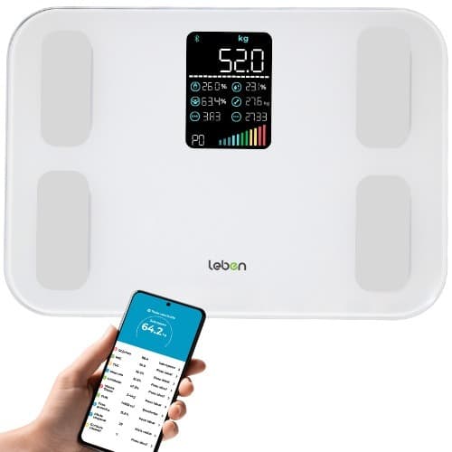 Balança Bioimpedancia Digital 180kg Fit Life Profissional