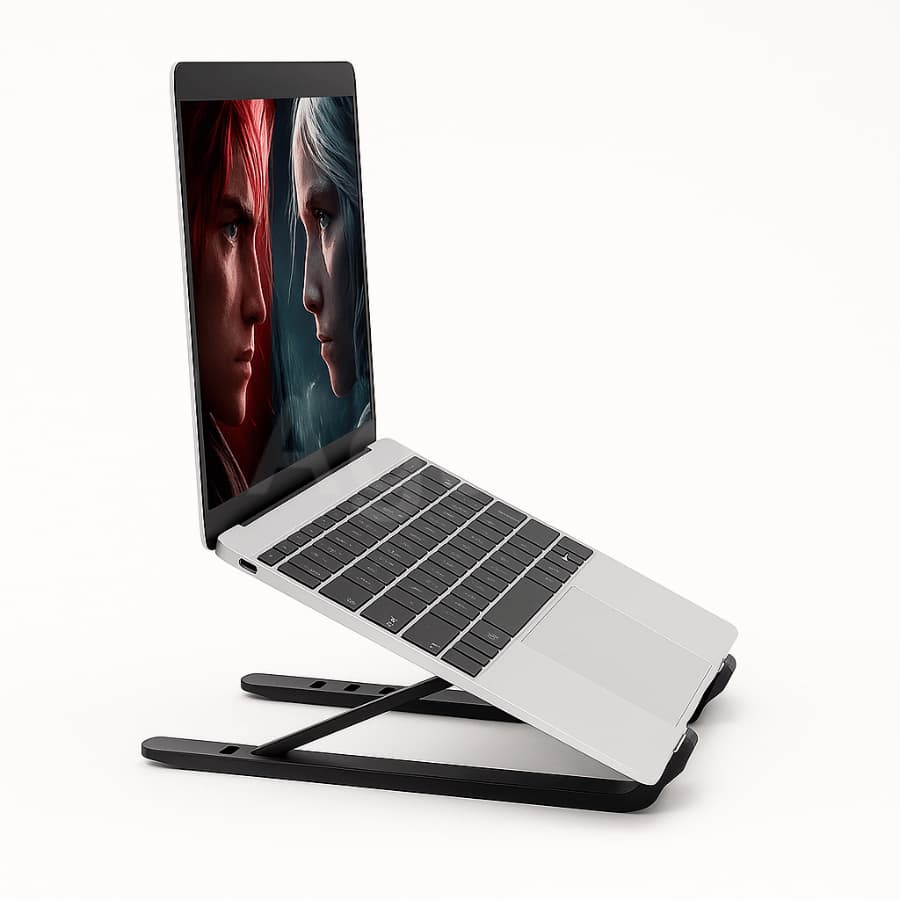 Suporte Para Notebook Ergonômico Apoio Para Mesa Retrátil Plástico