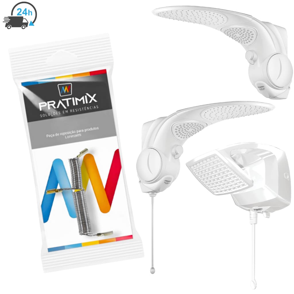 Resistência Duo Shower Quadra Ducha Futura Multitemperatura Eletrônica 127v - 220v