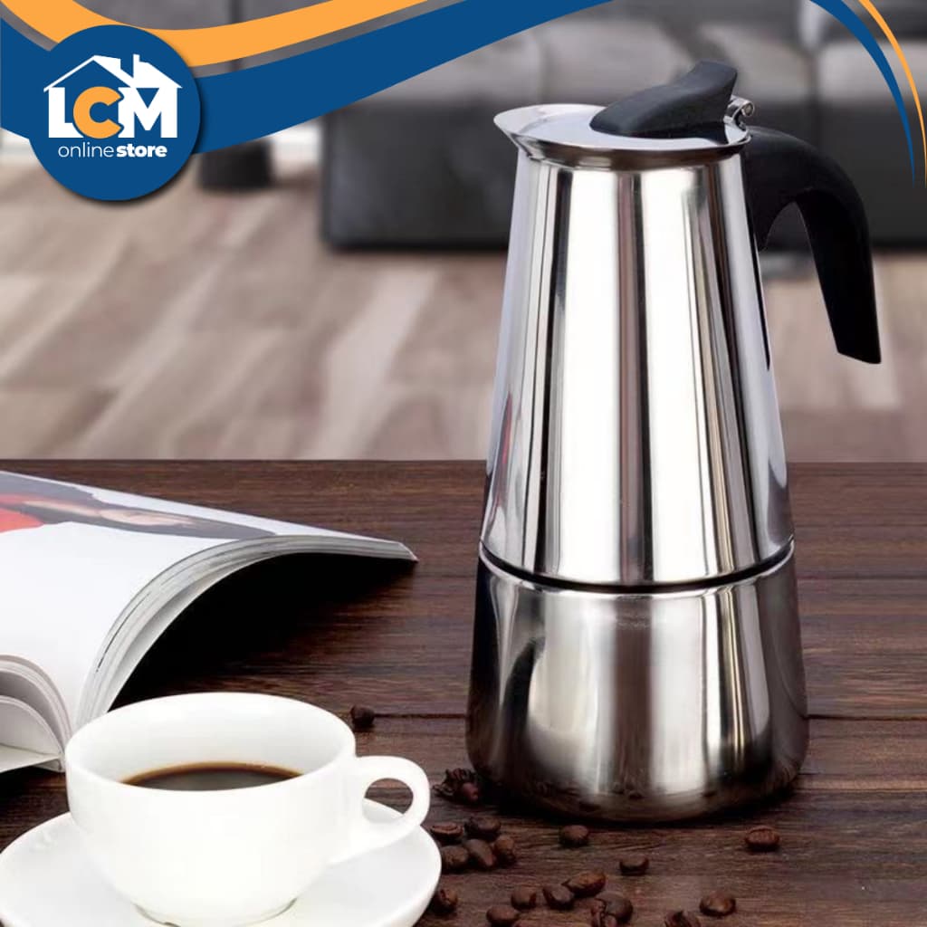 Cafeteira Italiana Inox Premium 6 Xícaras - Café Forte e Saboroso ☕