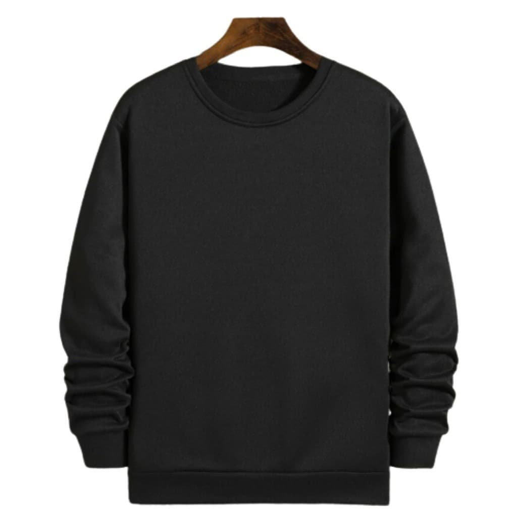 Blusa de Frio Moletom Algodão Masculina liso Gora Redonda