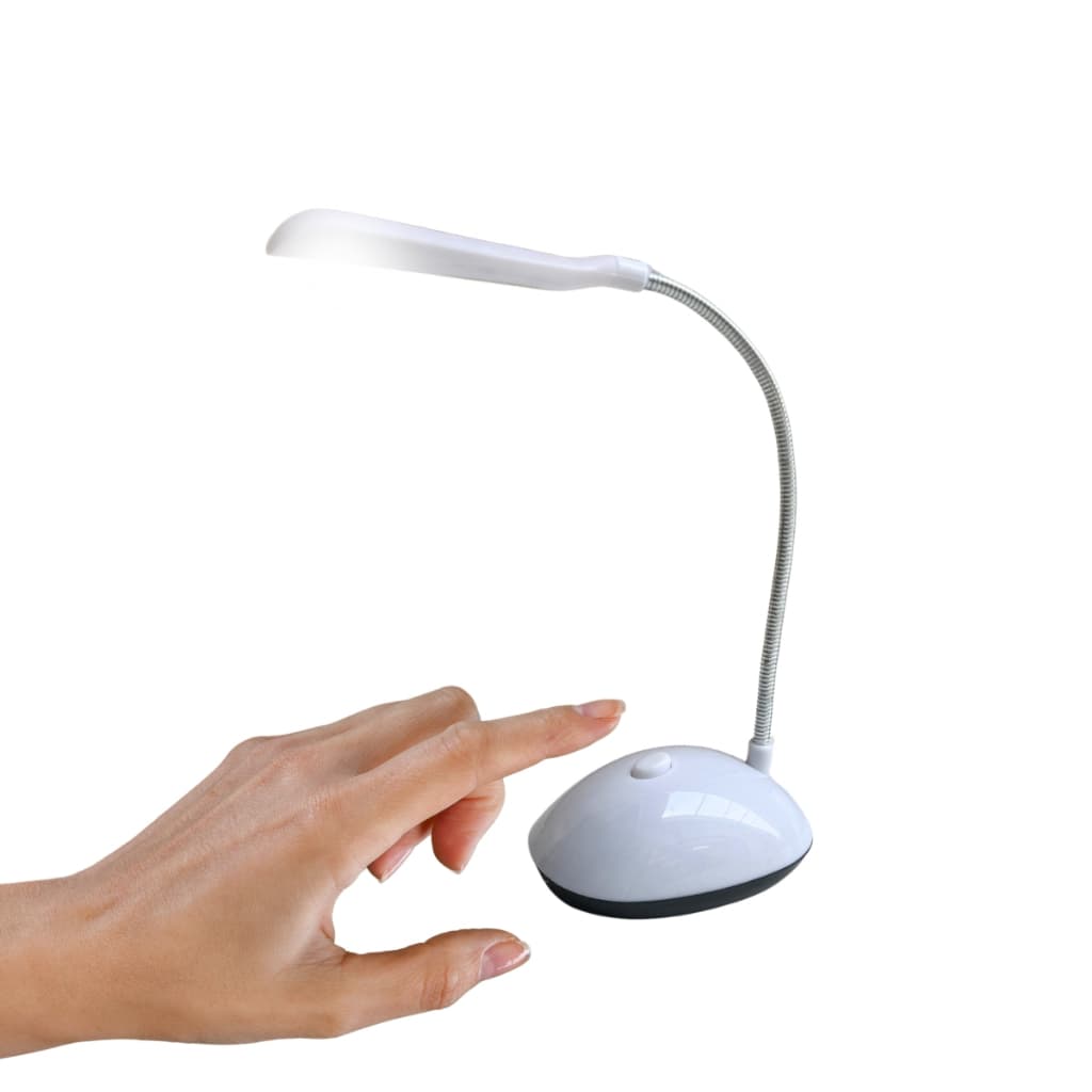 Luminária De Mesa Led Flexível Abajur Portátil A Pilha