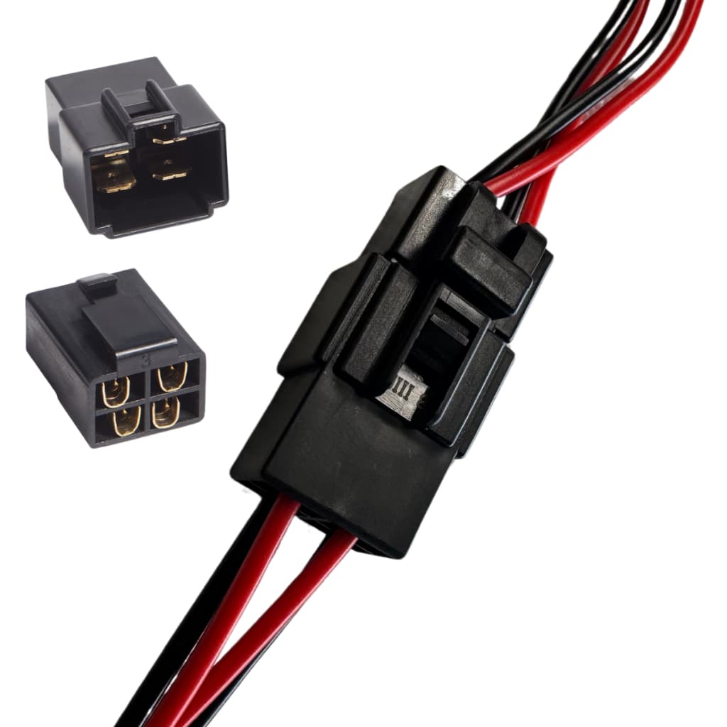 Chicote Conector 2 e 4 Vias Cabo 1mm Alto Falante Farol Milha caixas acusticas iluminacao